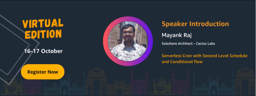 Know Your AWS Community Day India 2020 Speaker - Mayank Raj