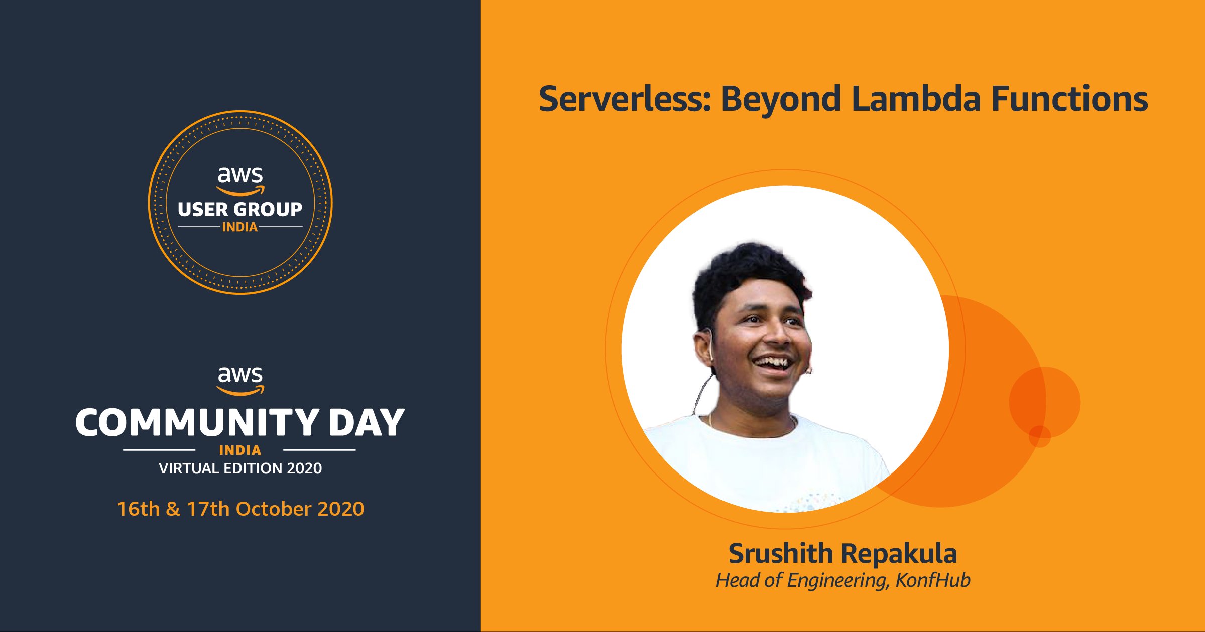 Know Your AWS Community Day India 2020 Speaker - Srushith Repakala